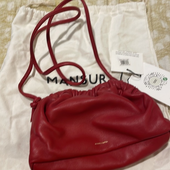 Mansur Gavriel mini cloud leather clutch new - Picture 2 of 6